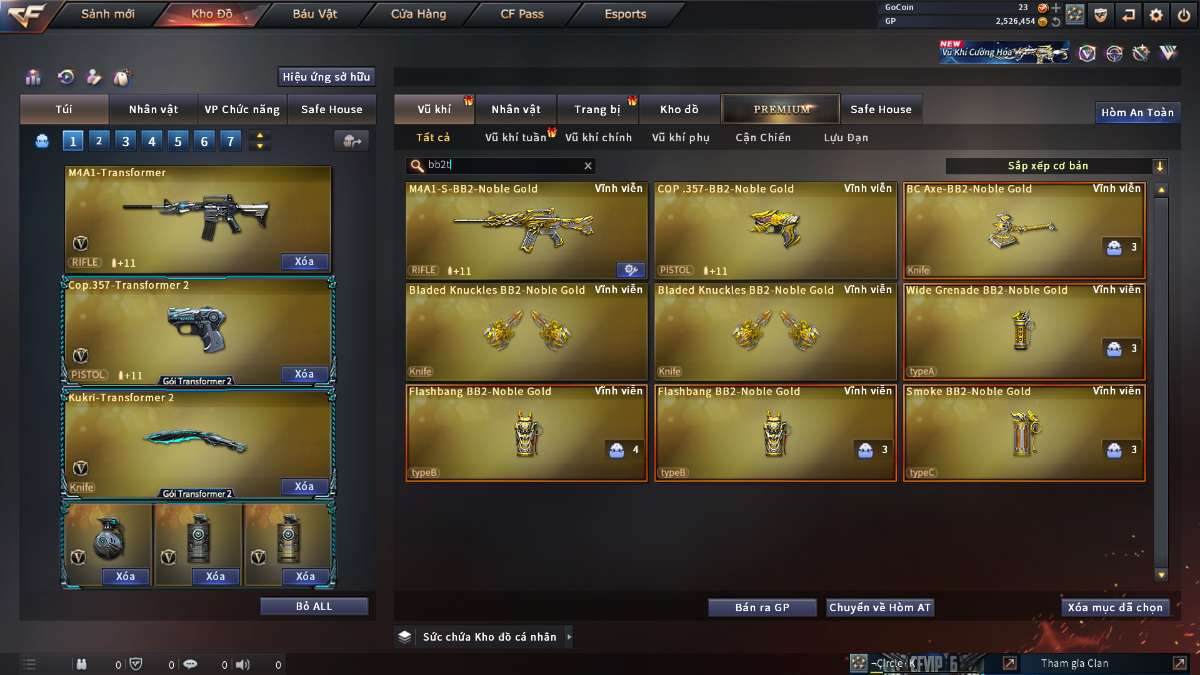 shop acc cf uy tin gia re